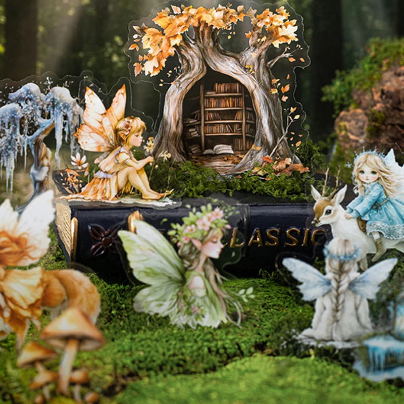 

Бумага Mr, 120 листов/пакет, серия Four Seasons Elf, четыре сезона, лесной эльф, ландшафтный дизайн, наклейки, каваи, наклейки, эстетические