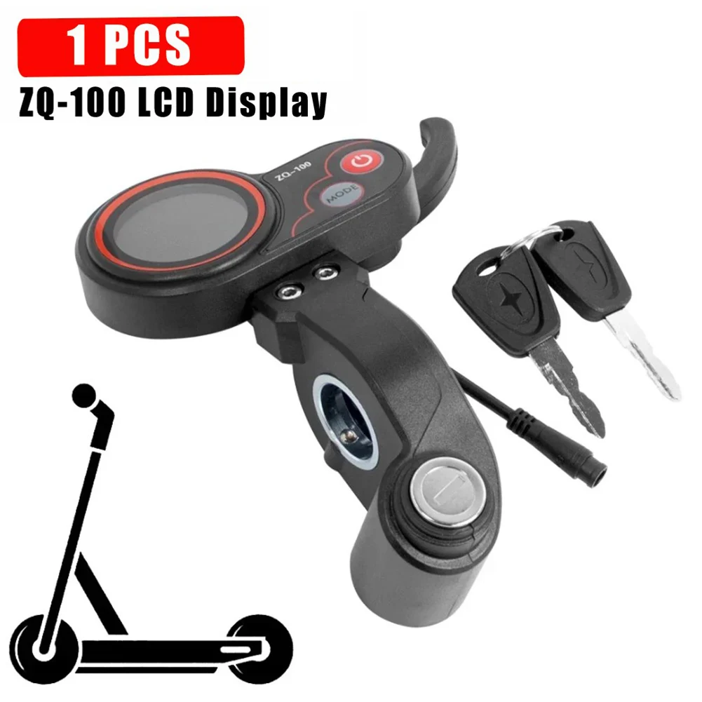 For KUGOO M4 Electric Scooters ZQ-100 LCD Display 6 Pin Display With Locking Instrument Dashboard Accessories