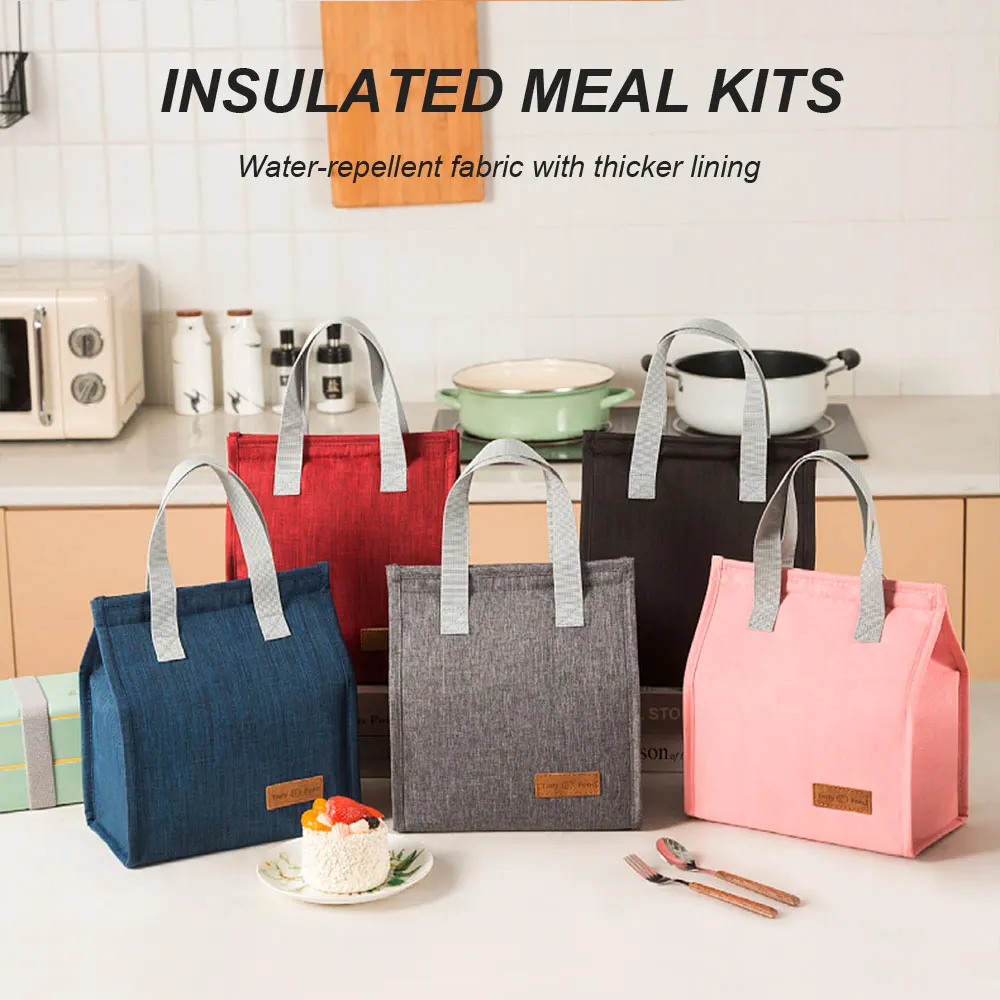 Insulated Lunch Bag Insulation Bento Pack Aluminum Foil Rice Bag Meal Pack Ice Pack Student Bento Lunch Handbag Cooler Bag