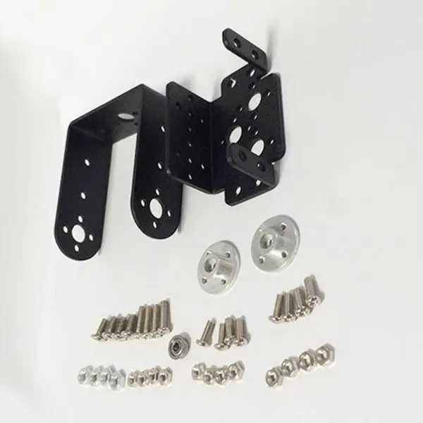 SZDOIT A Set Metal 2DOF Pan＆Tilt Camera Mount 2pcs High Torque Servo Bracket Robot Joint Swing DIY for Arduino
