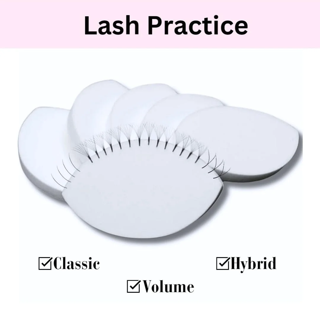 Beginner Lash Map Chart Wispy Lashes Practice Chart Eye Shape Sponges Reusable Lash Extension Practice Lash Mapping