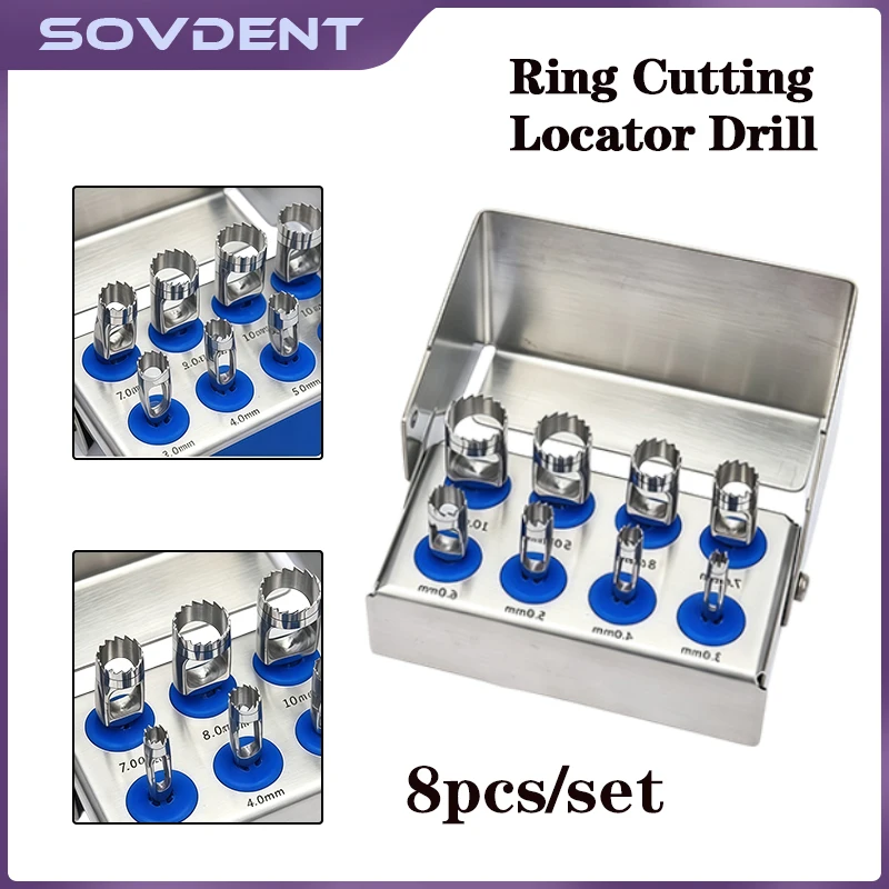 Dental Implant BoneTrephine With Bur Disinfection Holder Planting Low Handpiece Bit Surgical Implant Dental Implant Tissue Punch