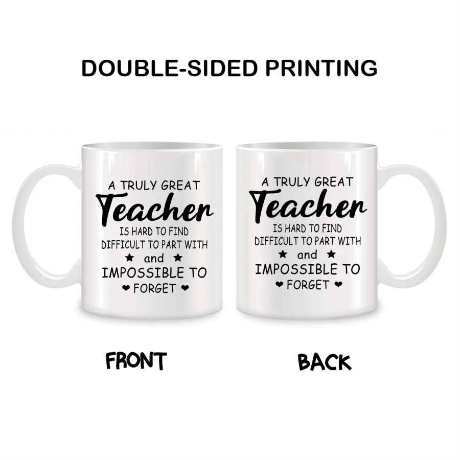 A Truly Great Teacher Is Hard To Find Mugs For Teacher Appreciation Birthday Novelty Coffee Ceramic Tea Cups White 11 oz