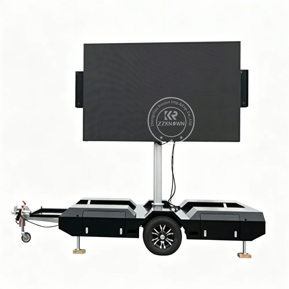 Solar LED Advertising Trailer Mobile Billboard Screen Truck Outdoor Digital Display Trailer With Remote Control