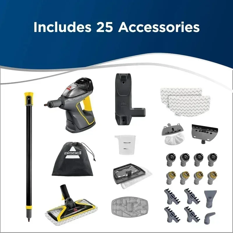 TGBFABISSELS جهاز بخار كهربائي عالي التحمل 3 في 1 ممسحة بخار ومقطة بخار محمولة للاستخدام الداخلي والخارجي: المرآب، عامل العمل، علي