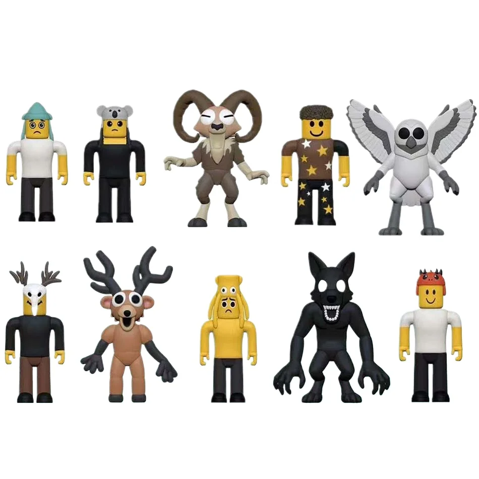 Gioco 99 notti di sopravvivenza della foresta scatola di figure kit di figurine di azione giocattoli di modello in PVC abbinati all'ingrosso borsa a sorpresa per carte regalo