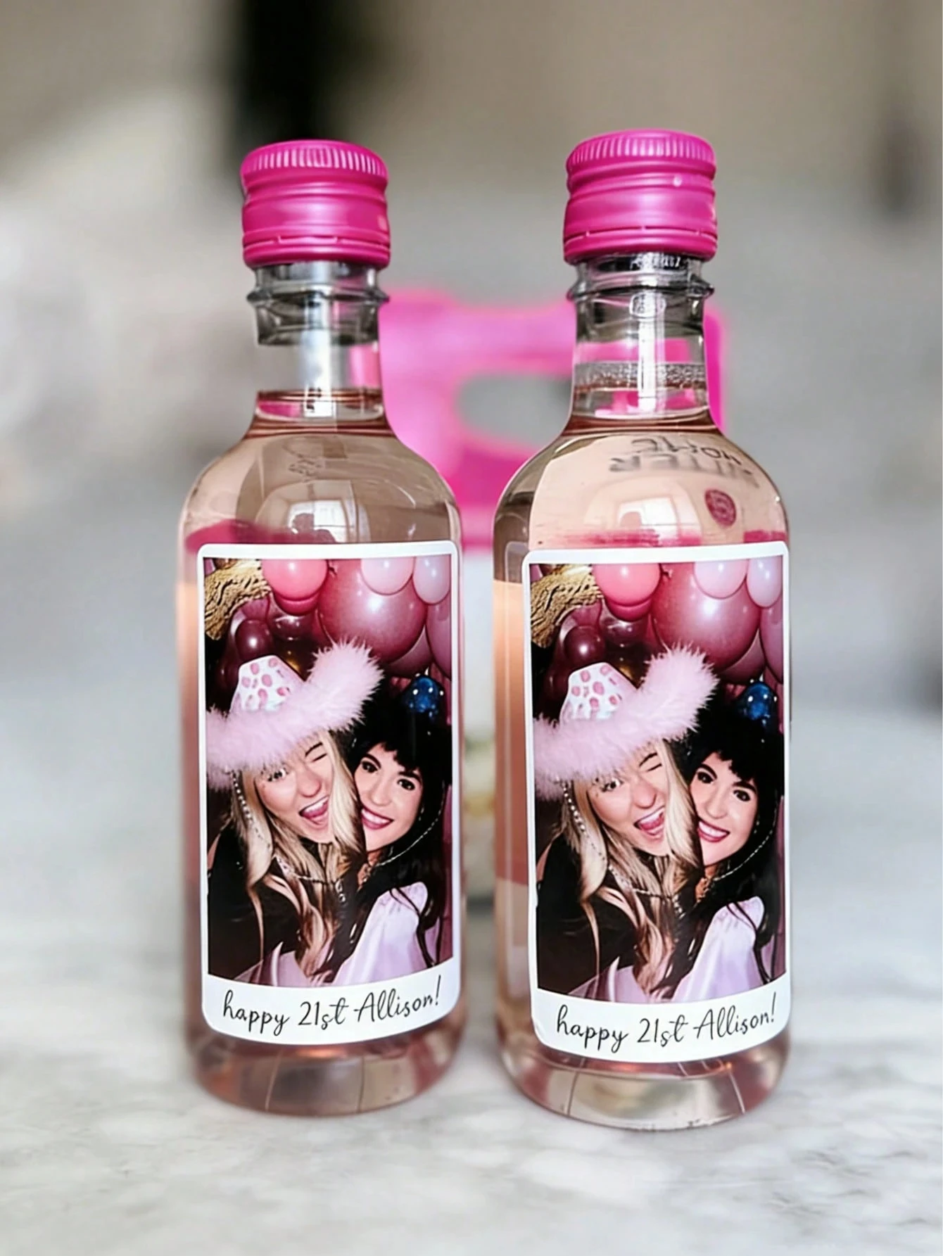 Personalisierte Foto-Text-Weinflaschenetiketten, Aufkleber, individuell gestaltet für Geburtstag, Verlobung, Hochzeitstag, Paargeschenke, DIY – Detail 1
