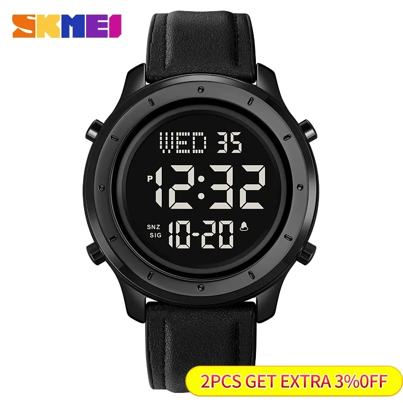 SKMEI 1864 Sport Electronic Watch Men Stopwatch Waterproof Digital Mens Wristwatches Countdown Calendar Clock 2036 reloj hombre