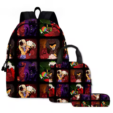 Roblox Forsaken Gubby School Bag Pencil Case Shoulder Bag Three Piece Set Printed Student School Decoration Daily Necessities