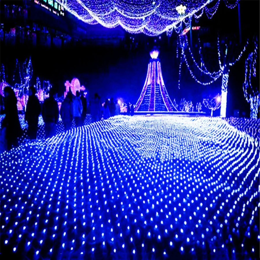 

Outdoor Christmas Net Light 8X10M 2000 LED Fairy String Light with 8 Lighting Modes LED Net Mesh Light For Holiday Wedding Party