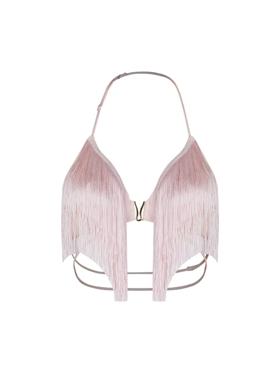 ZYM Dancewear Costume Bellissimo Halter Top Nappa Abiti per la pratica della danza latina Estate con cotone sul petto