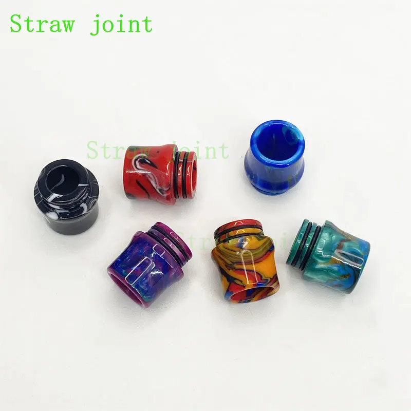 10PCS 810 Random Colors Resin Straw Joint