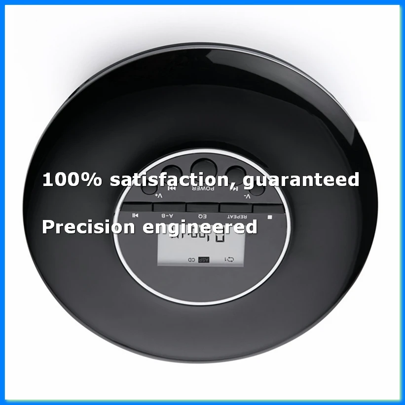

Portable CD Player MP3 Music Player with Stereo Earbuds and Bluetooth Output CD Player with LCD Display Black-ELEC