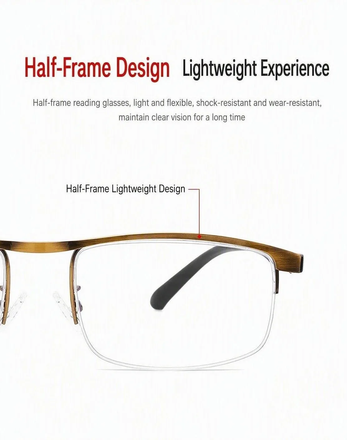 Neue Intelligente Zoom-Progressive Multifunktionale Lesebrille für Damen und Herren, Multifokal, Anti-Blaulicht, Weitsichtbrille – Detail 8