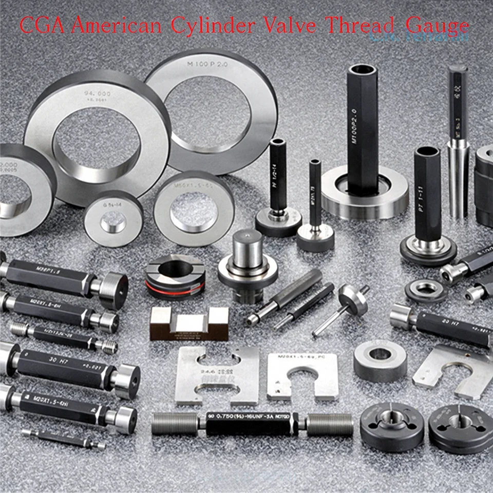 CGA-V1 Compressed Gas Cylinder Valve Thread Ring Gauge CONN-580 .960-14NGO Thread Measuring Tool