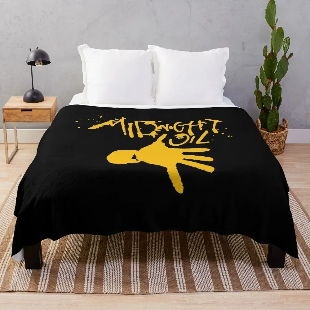 

The Midnight Painting with Oil Throw Blanket Stain Resistant Cozy Warm Blanket