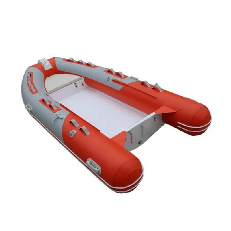 360 High Speed Aluminum Rigid Hull RIB Boat PVC Inflatable Fishing Vessel Engine Combo Kit For Sea Drifting Sports