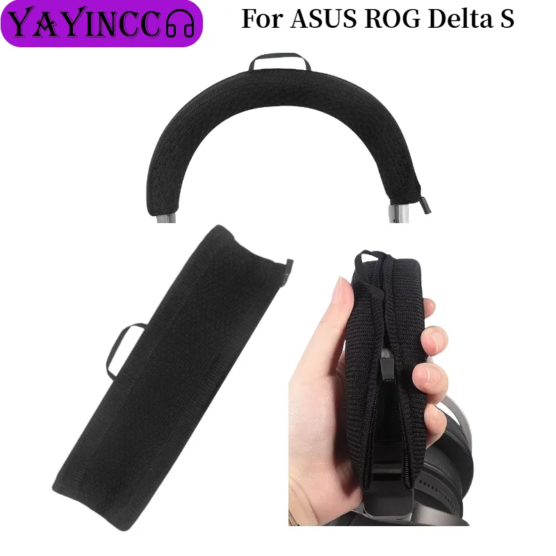 

Replacement Head band For ASUS ROG Delta S Headphone New product Knitted fabric zipper head beam protective cover