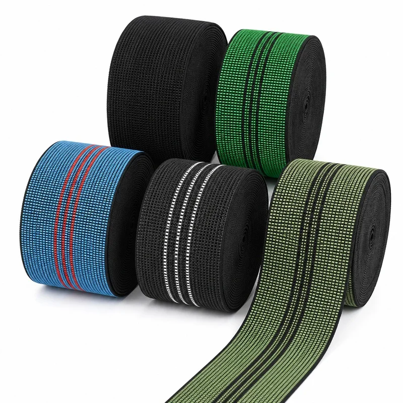 2/5/10M 50mm Elastic Bands Sofa Repair Sewing Rubber Band Chair Backrest Stretch Strap Furniture Elasticity Latex Tape Supplies