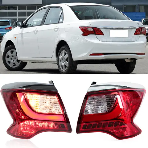 BYD F3 2016 2017 2018 टेल लाइट असेंबली ब्रेक लाइट रिवर्स लाइट टर्न सिग्नल टेल लैंप लैंपशेड कार एक्सेसरीज़ के लिए 8 best sales बायड एफ3 - №4