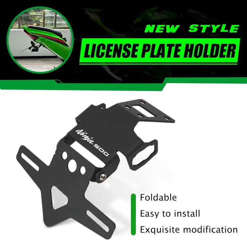 

Motorcycle Tail Tidy Fender Eliminator Registration License Plate Holder For NINJA 500 Z500 SE For NINJA500 2024 2025