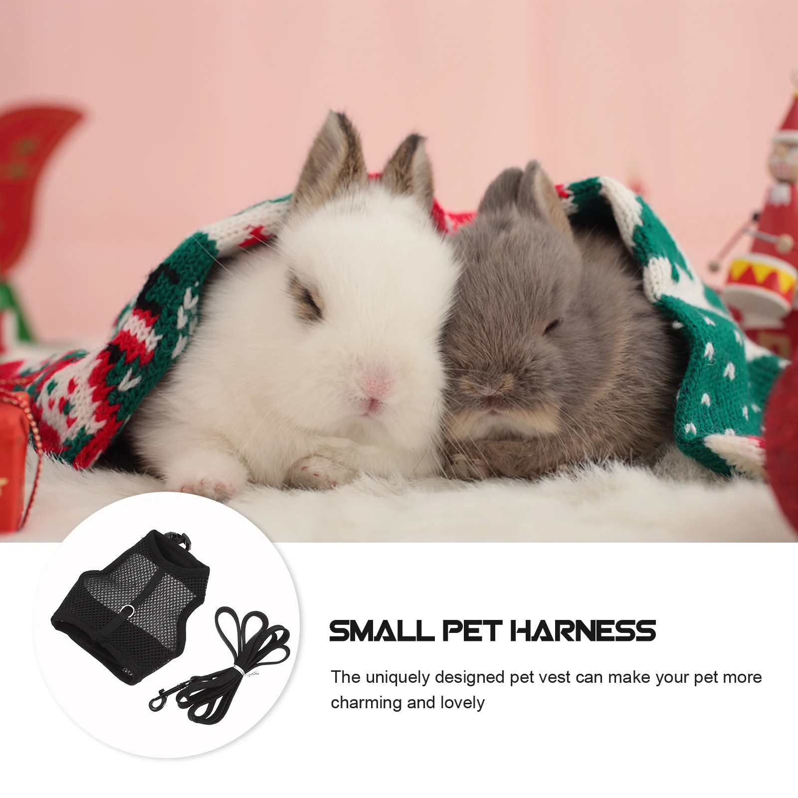 

Pet Leash Leashes Bunny Walking Supplies Rabbit Harness for Animals and Harnesses Accessories Hamster