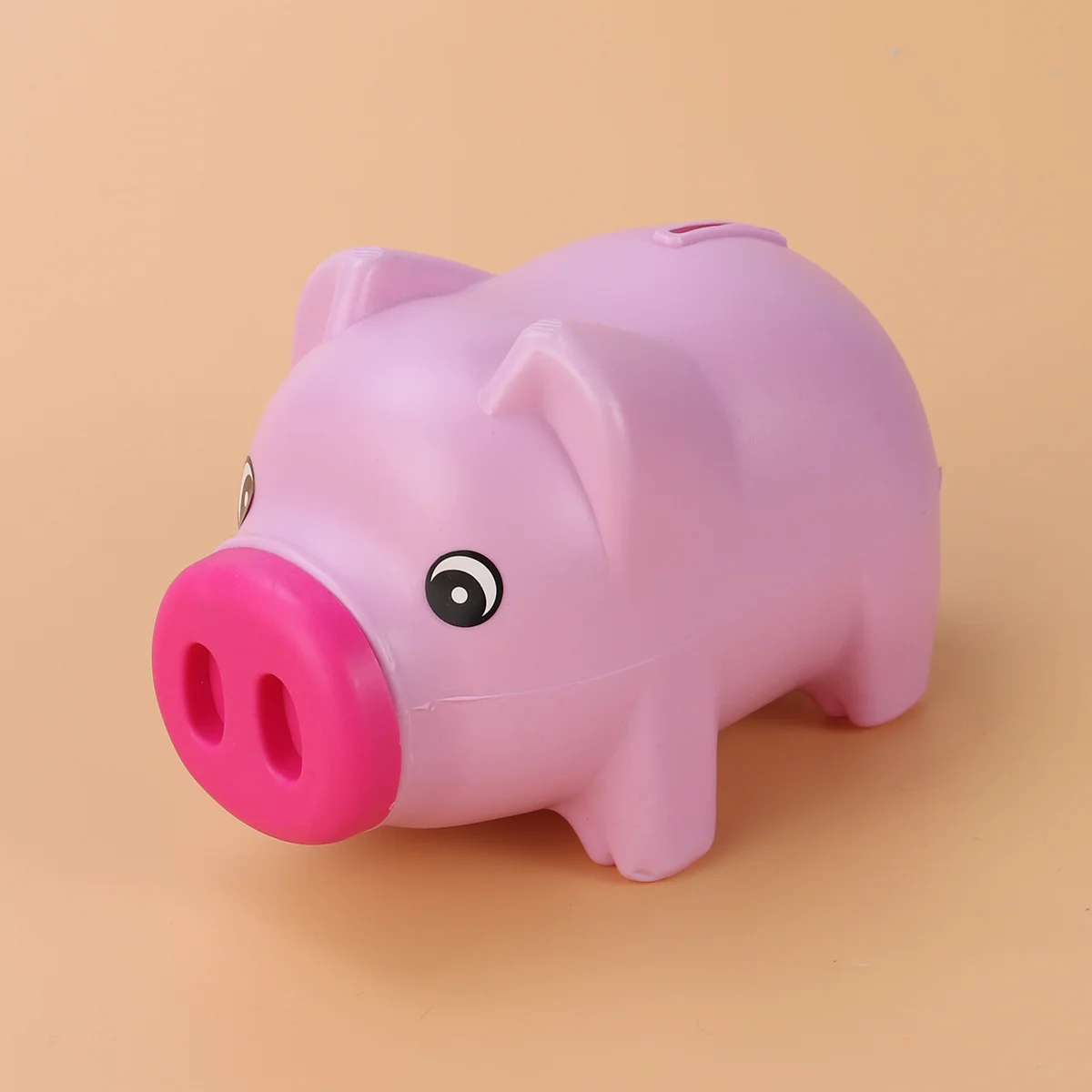 Plastic Spaarpot Munt Bank Spaarpot Spaarpot Kinderkamer Decor Rose Rood Moedigt Kindbesparend Schattig Tafelplank aan