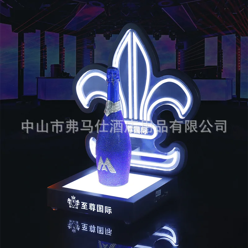 

Bar KTVLED luminous wine holder spade a champagne foreign display stand nightclub holder bottom luminous rack