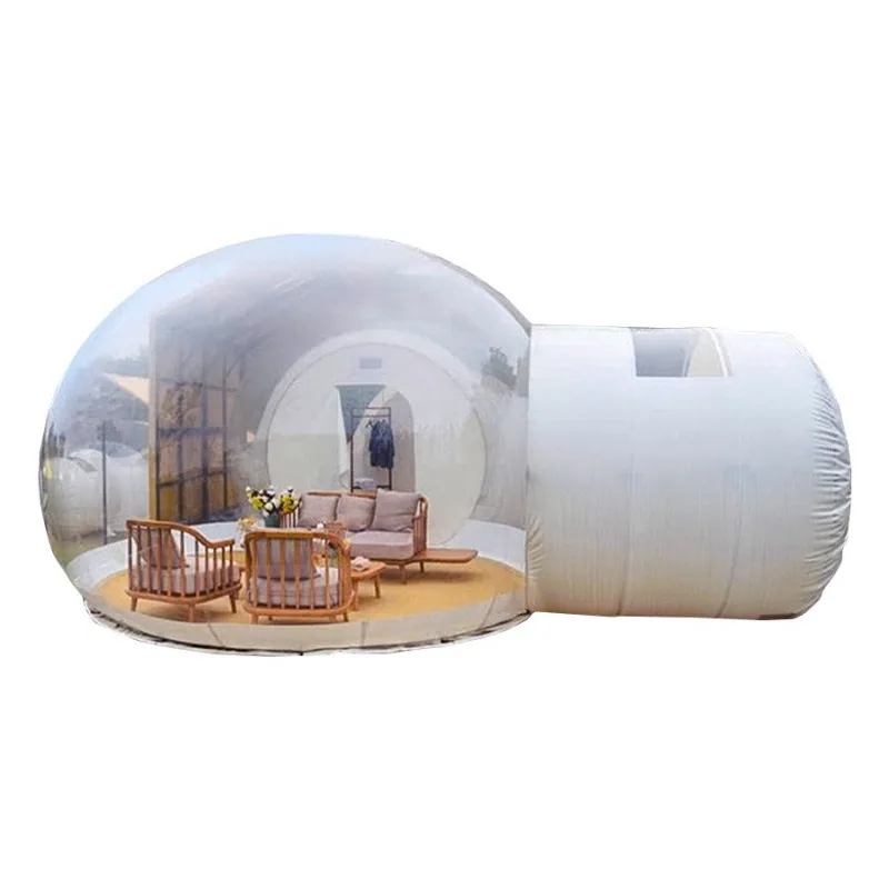 Outdoor Camping Quick Open Inflatable Transparent Bubble House Star Tent