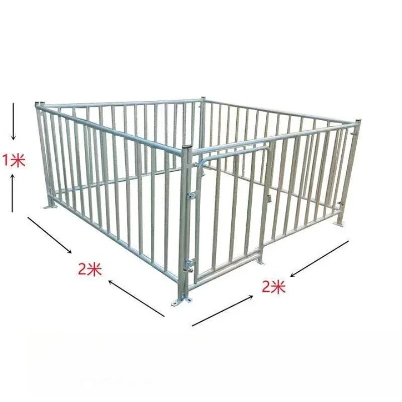 Pig pen fence, floor-to-ceiling, sheep fattening pen 2m2 with door (2.0 thickness) 4 sides