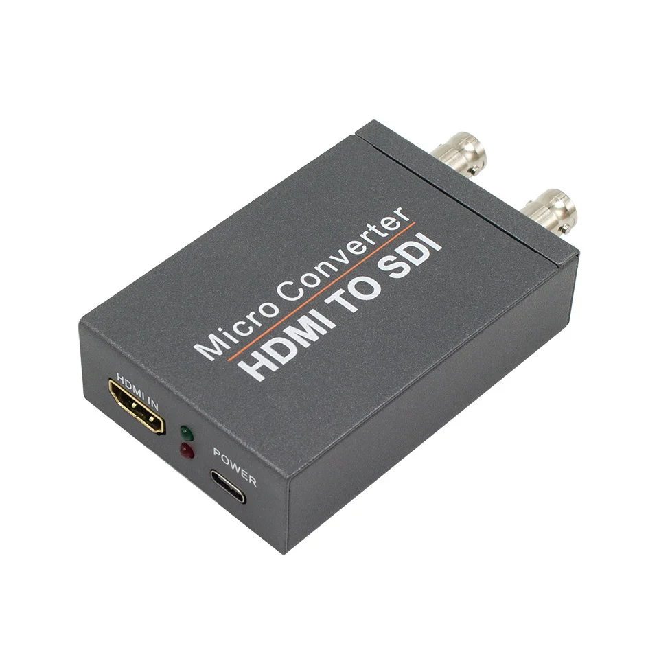 Konwerter HDMI na SDI, Konwerter HDMI na SDI z dwoma wyjściami SDI, Wbudowany moduł audio, Obsługa HDMI 1.3, 3G/HD-SDI, Automatyczne wykrywanie formatu, Przedłużacz — zdjęcie produktu 6