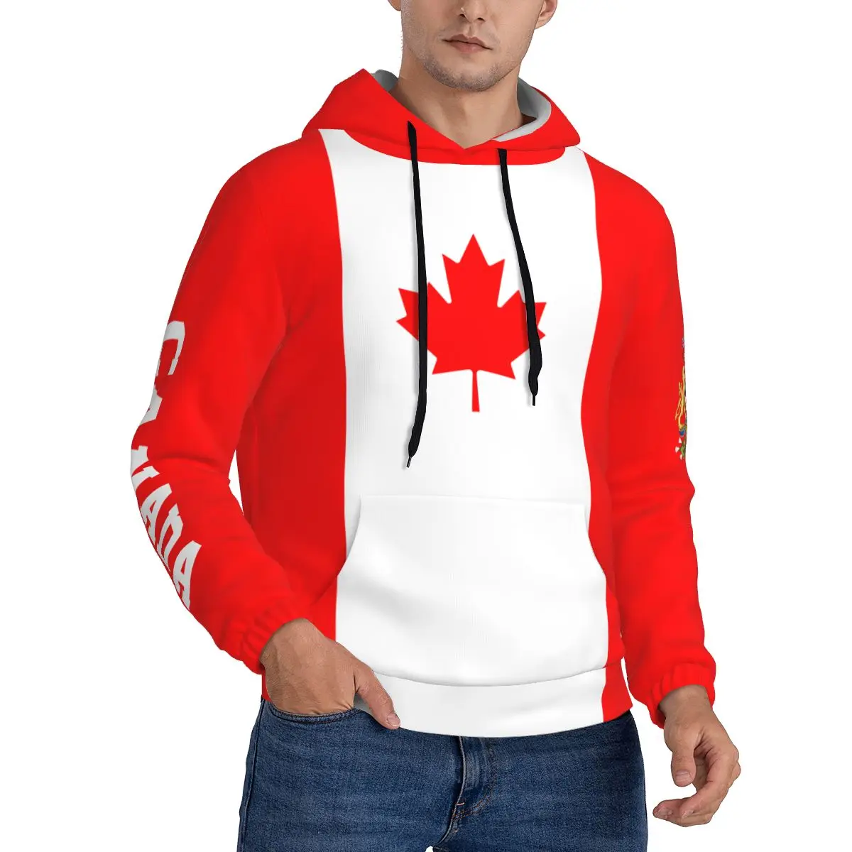 Canada CA 3D Country Flag Print Custom Name Number Men Sweatshirt Women Hip Hop Streetwear Tracksuit Clothing