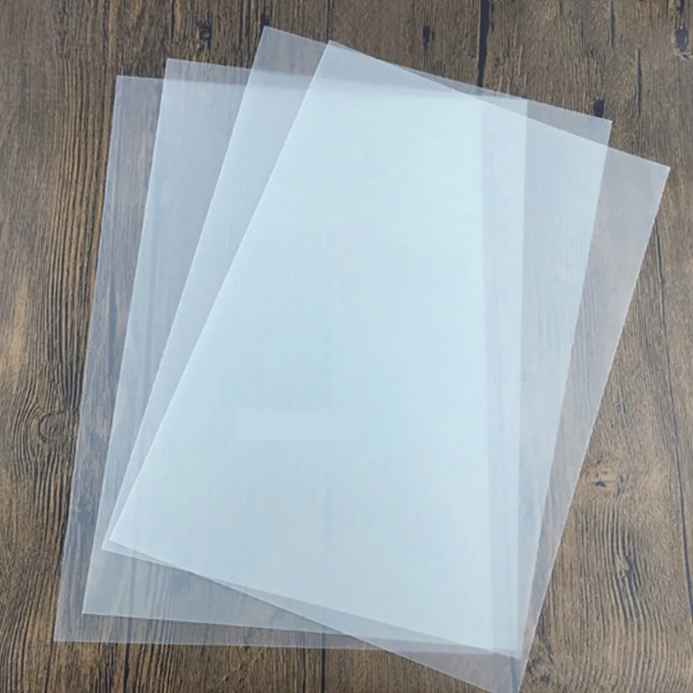 

4pcs Night Glowing Shrinkable Plastic Sheets Diy Heat Shrink Material Soft Transparent Bops Shrink Film For Night