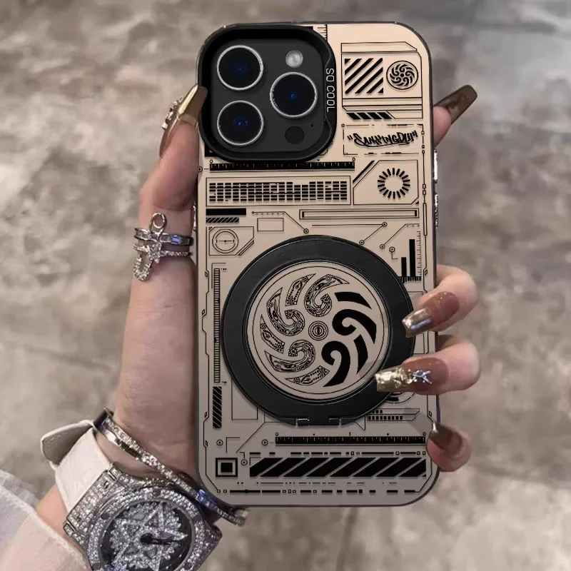

Phone Case for iPhone 17 Pro Max 16 15 Pro 14 13 Plus 12 11 Anti-Drop Camera Full Protection Matte Cover Male Female Tech Design