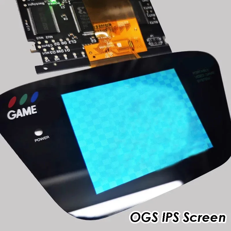 Imagem -02 - Lcd Screen Destaque para Sega Game Gear gg Console Full Display Vga Out Mod Destaque Brilho Ajustável V4.1 Novo