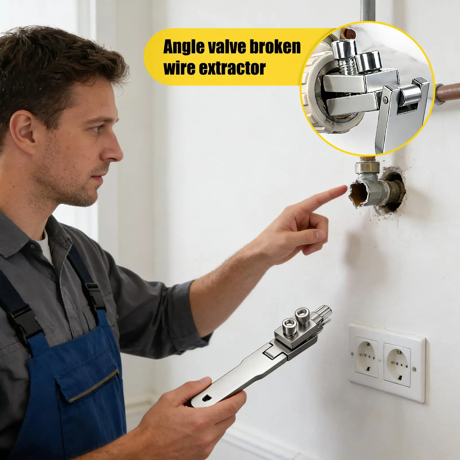 

Экстрактор для сломанных болтов из углеродистой стали, сверхпрочный, для легкого извлечения сломанных винтов, сантехнический инструмент для ремонта ванной комнаты, подвала, прачечной