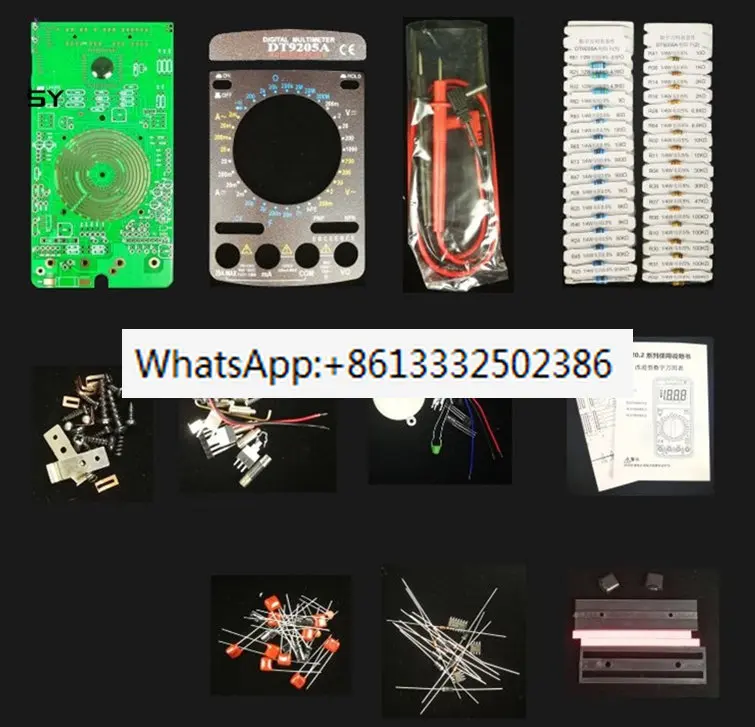 

Digital Multimeter Teaching Kit DT9205A Multimeter Welding Training DIY Spare Parts Production Kit