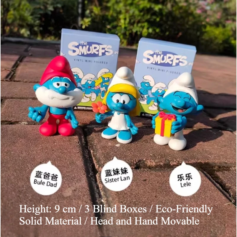 TheSmurfs Smurfette Anime Action Figures Film Collection  Model Toys Children Birthday Gift