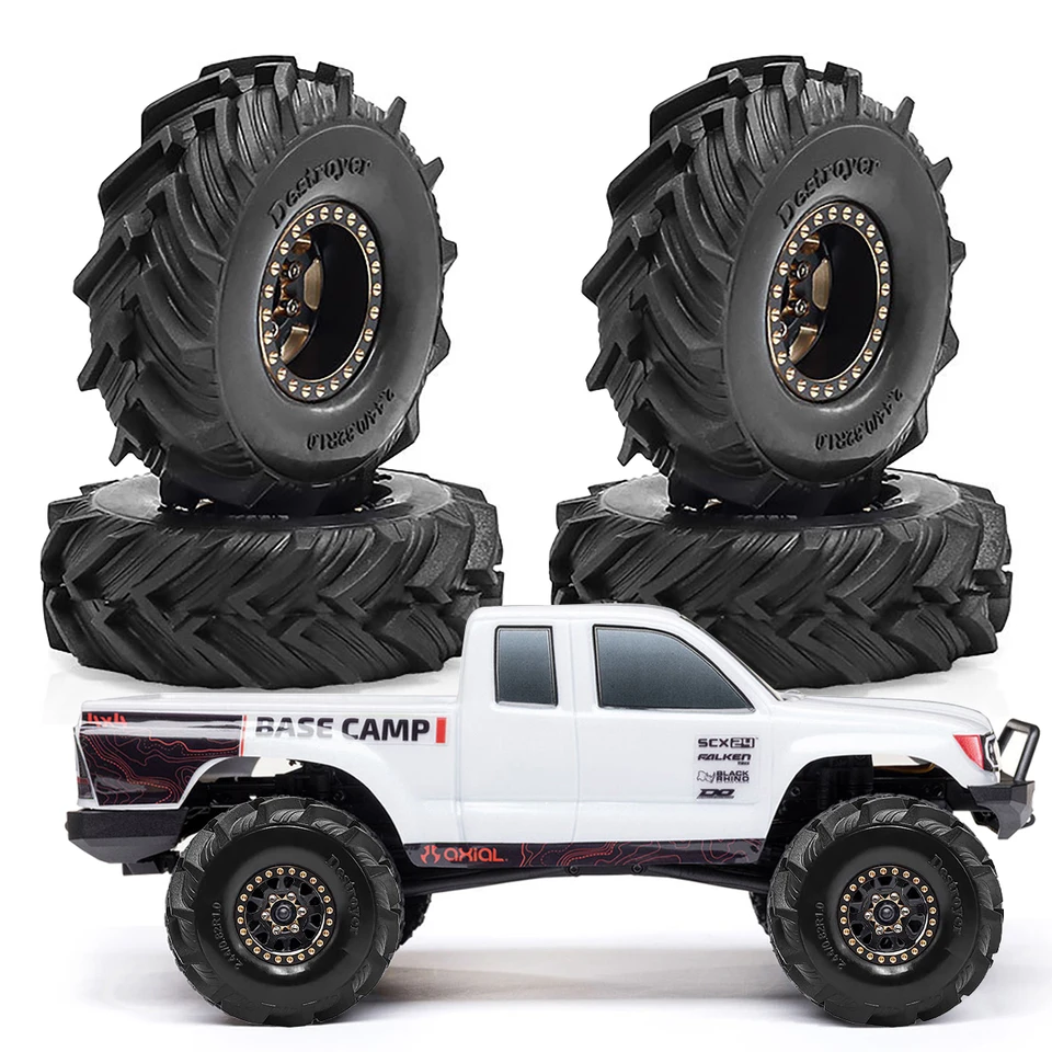 LLantas INJORA Beadlock 1.0 Plus De Aluminio – Ruedas 1.1″ Para SCX24, TRX4M, FCX24 (crawler 1/24 Y 1/18)