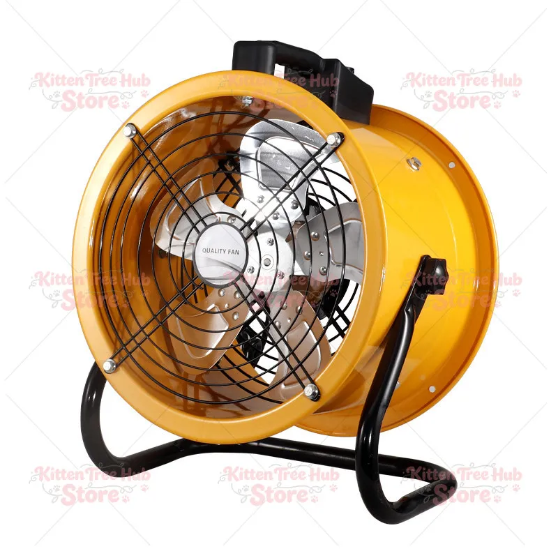 Speed regulating axial flow fan 220V high-power exhaust fan Factory workshop blowing and cooling post-type cylindrical floor