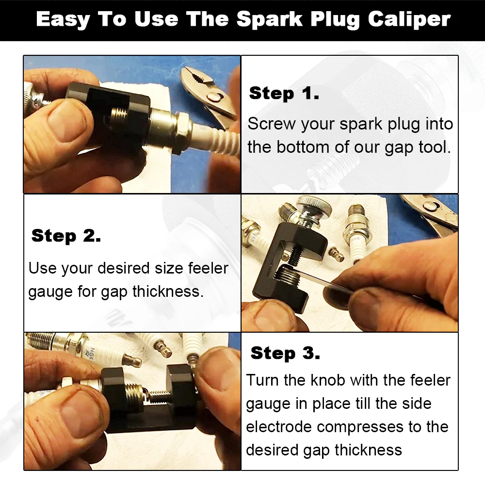 1PCS Universal Engine Spark Plug Gap Tool Gapper Gapping Sparkplug Caliper 10mm 12mm 14mm Spark+plug