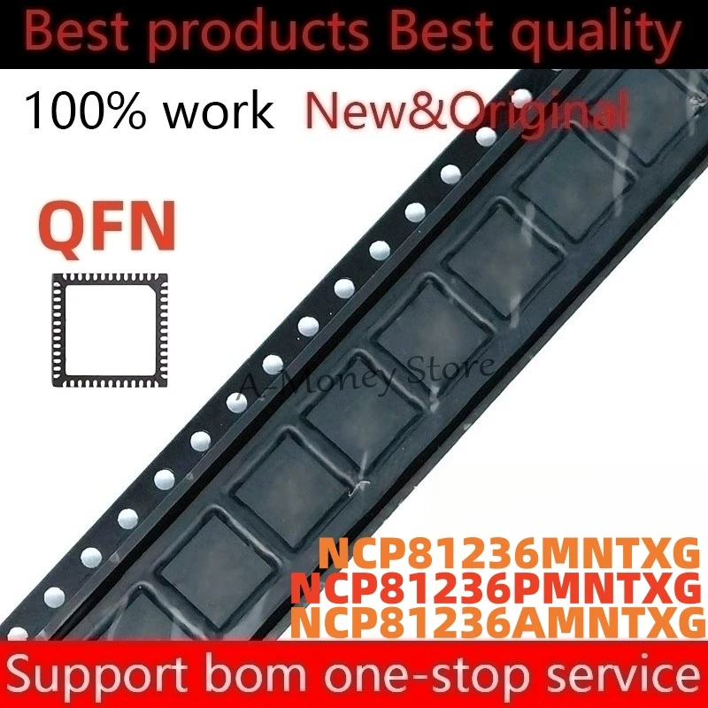 

(5pcs)NCP81236A NCP81236P NCP81236 NCP81236MNTXG NCP81236AMNTXG NCP81236PMNTXG QFN-52