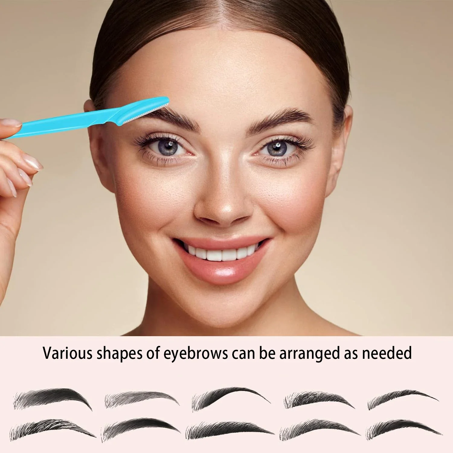 眉毛＆ひげシェイパー - 眉毛とひげを整えるためのフェイシャルグルーミングツール。男性にも女性にも適しています。