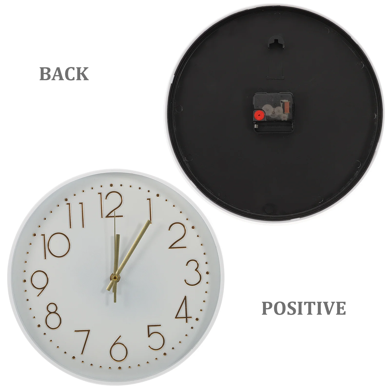

Silent Round Modern Modern Style Analog Clock Decorative Clock For Bedroom Living Room Office Home Analog Timepiece