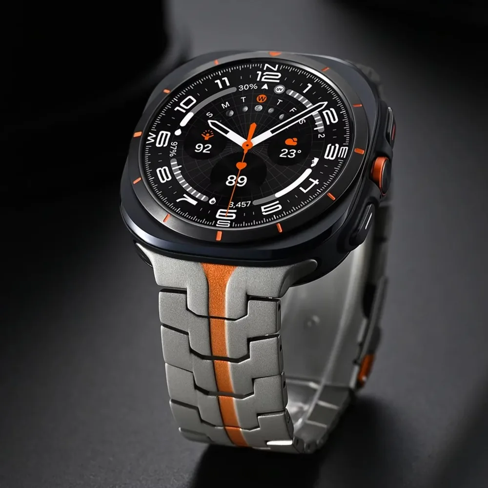 No Gap Titanium Metal Strap for Samsung Galaxy Watch Ultra 2-1 47mm Stainless Steel Advanced Watchband Galaxy Watch Ultra 2025