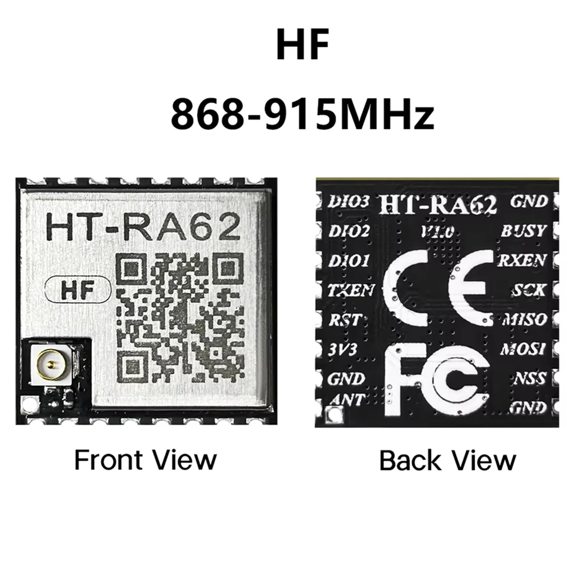 وحدة سلسلة LoRa A29R HT-RA62 SX1262 تدعم التطوير الثانوي بروتوكول LoRaWAN 868-915 ميجا هرتز