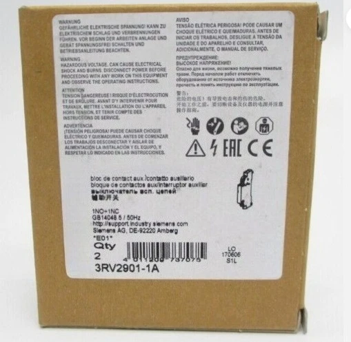 

Brand new VXD240HZ1G 3RV2901-1A WT34-B410 (1019229) VTE18-4P4240 (6013263) A9F94316 E94ASHE0324 Fast delivery