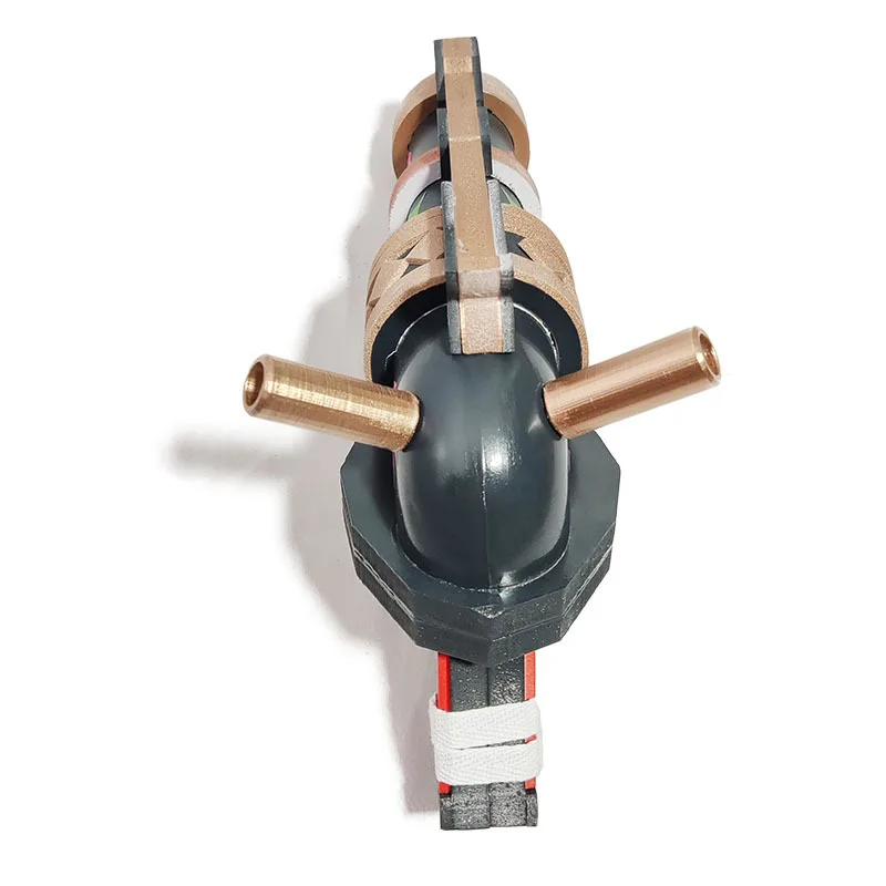 ขายร้อน LoL Arcane Jinx บทบาทเล่นอาวุธ props BaoBao Vi น้องสาวบทบาทเล่นปืน LoL Arcane Jinx ฮาโลวีน Carnival สีฟ้า wi