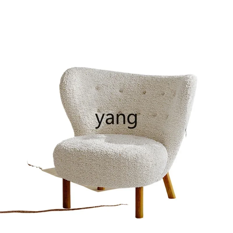 

LH solid wood sofa chair Internet celebrity single chair living room balcony light luxury