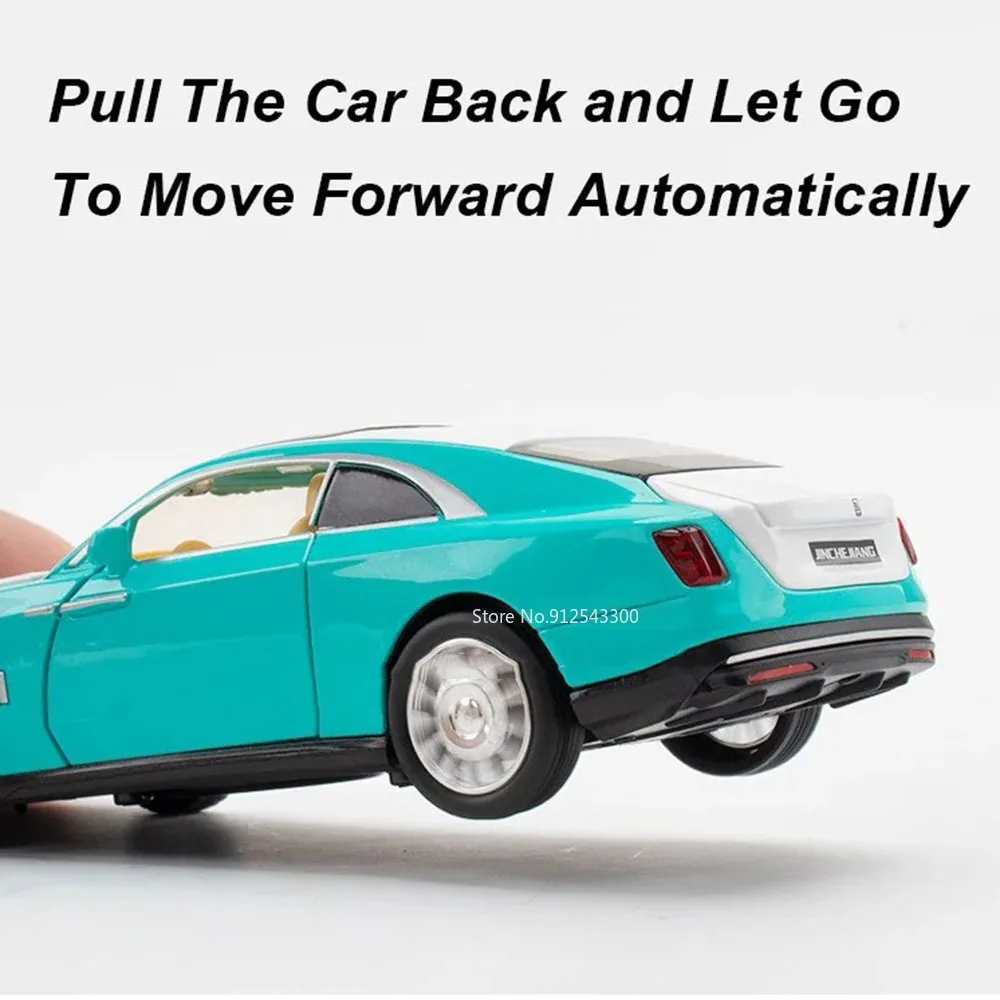 Spectre Dawn Automodell im Maßstab 1:32, Spielzeug, Legierungskörper, Musik, Licht, Türen zurückziehen, geöffnete Fahrzeugmodelle, Sammlung, Geschenke für Kinder